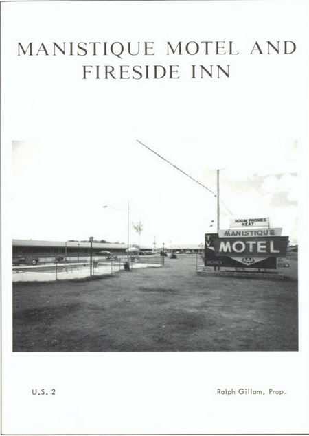 Manistique Motel - Yearbook Ad 1968 (newer photo)